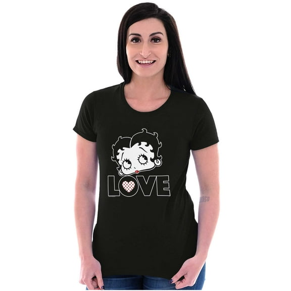 Betty Boop Love Cute Girly Cartoon Women's Plus Size Shirt Brisco Brands 2X
