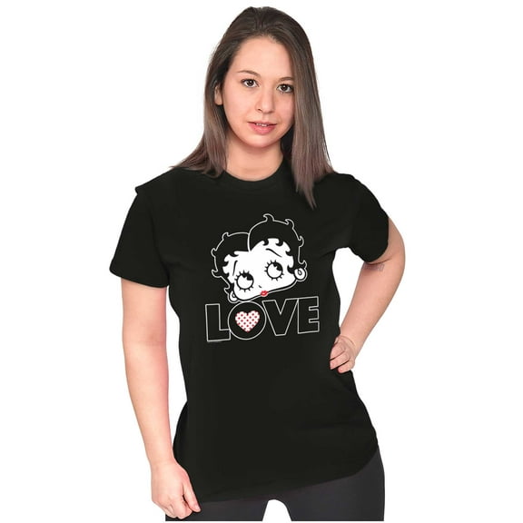 Betty Boop Love Cute Girly Cartoon Women's T Shirt Ladies Tee Brisco Brands L