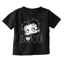 Betty Boop Love Cute Girly Cartoon Youth T Shirt Tee Girls Infant Toddler Brisco Brands 4T