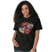 Betty Boop Love Hearts And Kisses Women's Graphic T Shirt Tees Brisco Brands S
