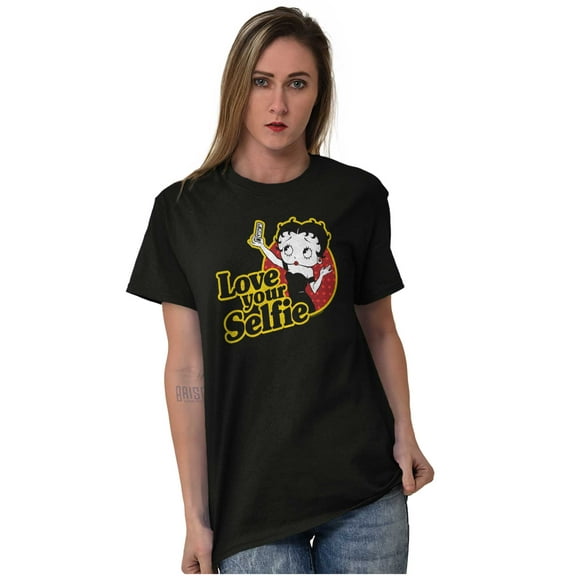 Betty Boop Love Your Selfie Cute Women's Graphic T Shirt Tees Brisco Brands S