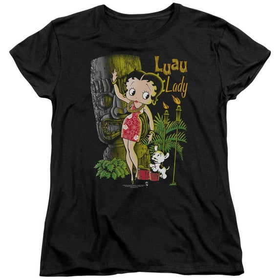 Betty Boop - Luau Lady - Women's Short Sleeve Shirt - Large