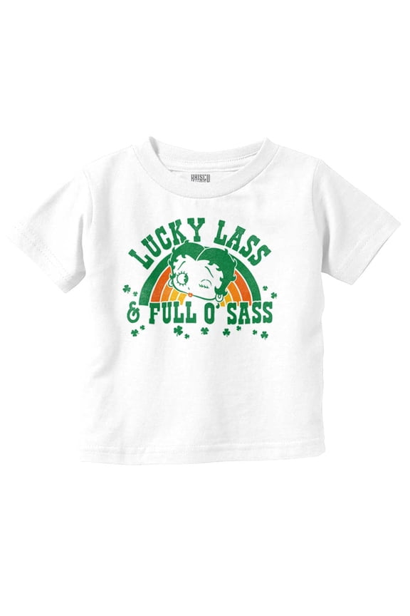 Betty Boop Lucky Lass Full O Sass Youth T Shirt Tee Girls Infant Toddler Brisco Brands 3T