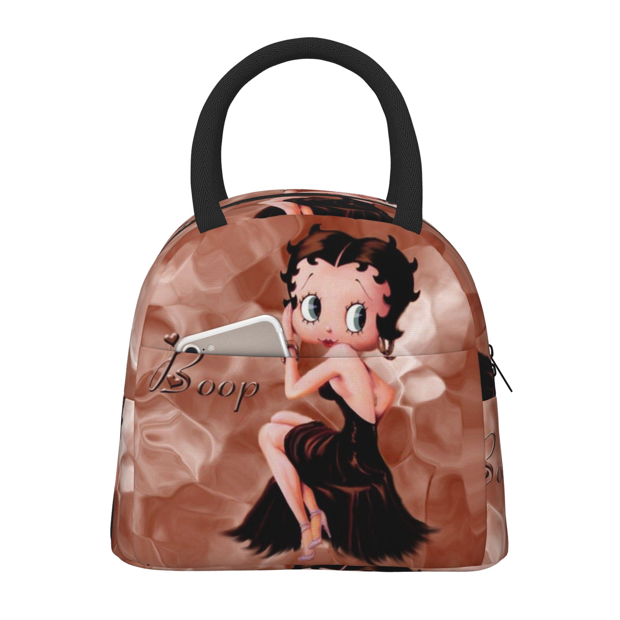 Betty Boop Lunch Bag For Women Men, Cartoon Lunch Box, Large Capacity Reusable Tote Bags For Work Picnic Travel