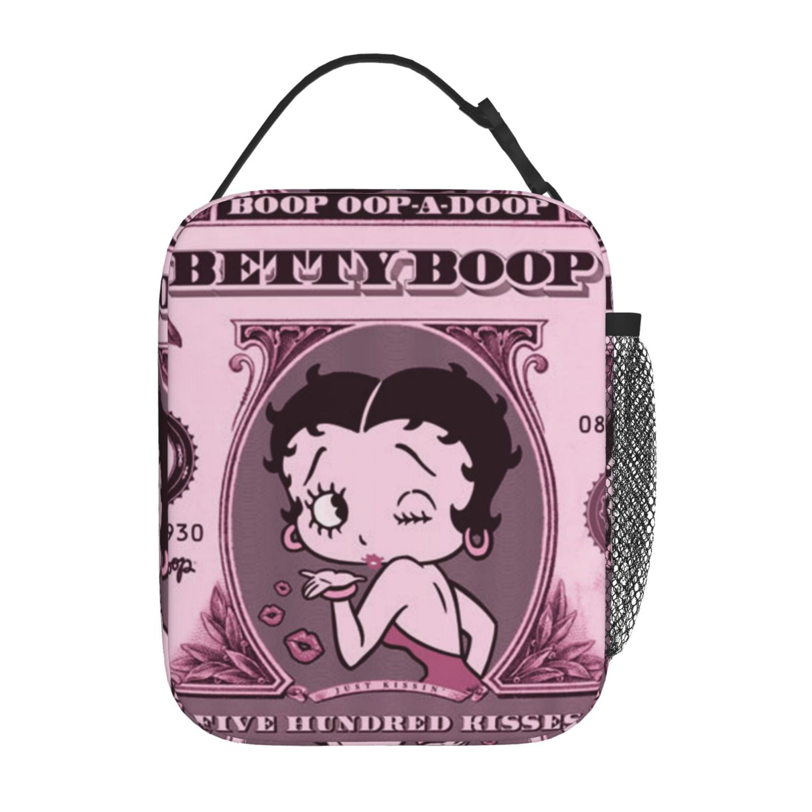 Betty Boop Lunch Bag For Women Men Cartoon Lunch Box Large Capacity Tote Bag For Travel Picnic Work