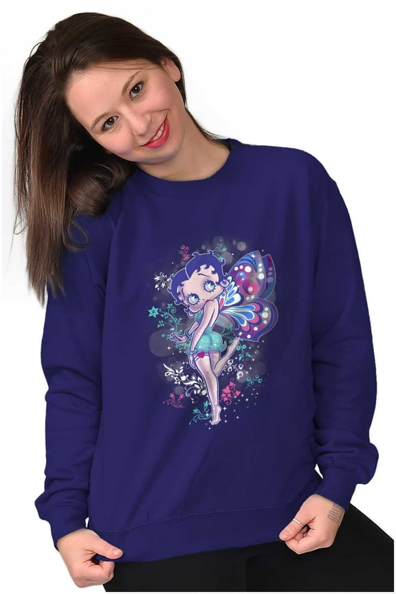 Magical Fairy Wings Women Crewneck Sweatshirt Brisco Brands L