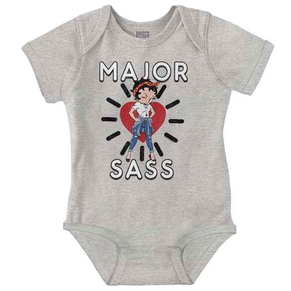 Betty Boop Major Sass Cute Sassy Bodysuit Jumper Girls Infant Baby Brisco Brands 18M