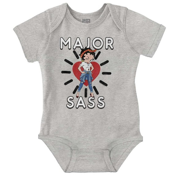 Betty Boop Major Sass Cute Sassy Bodysuit Jumper Girls Infant Baby Brisco Brands 18M