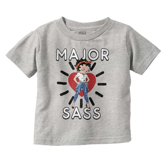 Betty Boop Major Sass Cute Sassy Youth T Shirt Tee Girls Infant Toddler Brisco Brands 5T