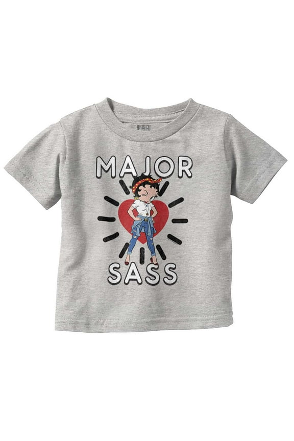 Betty Boop Major Sass Cute Sassy Youth T Shirt Tee Girls Infant Toddler Brisco Brands 5T