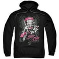thumbnail image 1 of Betty Boop Men's  Biker Babe Hooded Sweatshirt Black, 1 of 2