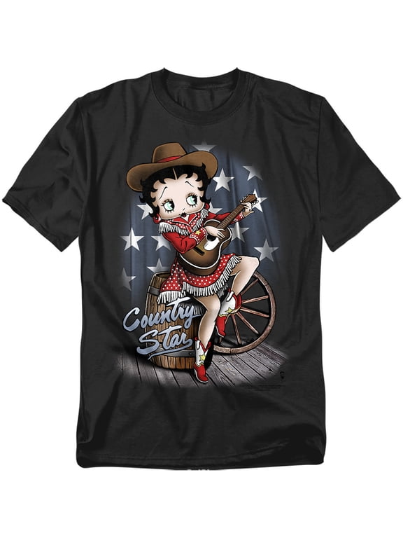 Betty Boop T-Shirt Country Star Unisex Graphic Tee For Men & Women