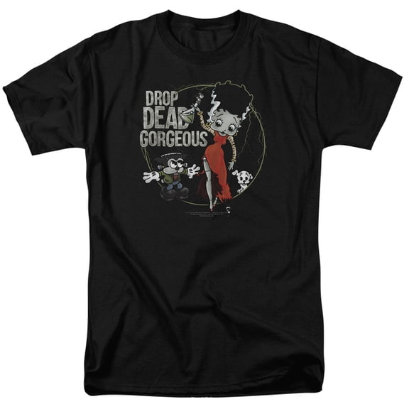 Betty Boop Men's  Drop Dead Gorgeous T-shirt Black
