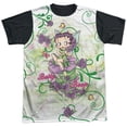 thumbnail image 1 of Betty Boop Men's  Flower Fairy Sublimation T-shirt White, 1 of 4