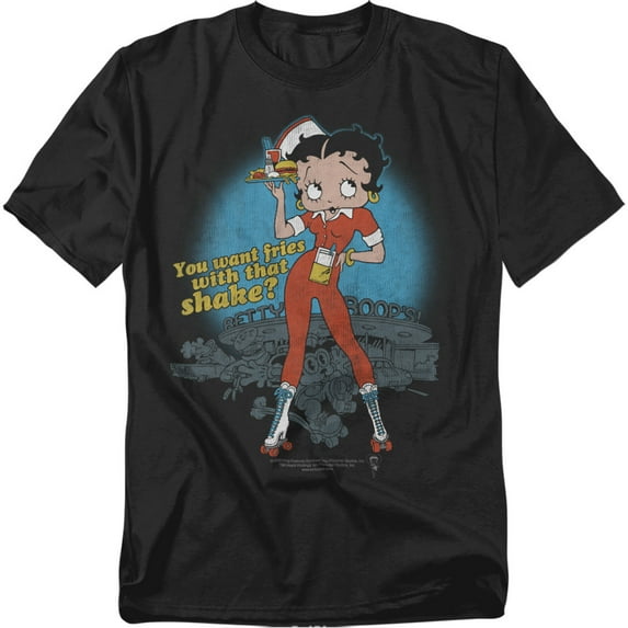 Betty Boop T-Shirt Fries With That Unisex Graphic Tee For Men & Women