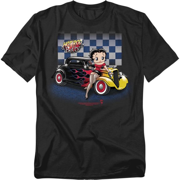 Betty Boop T-Shirt Hot Rod Boop Unisex Graphic Tee For Men & Women