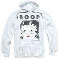 thumbnail image 1 of Betty Boop Men's Not Fade Away Hooded Sweatshirt Medium White, 1 of 2