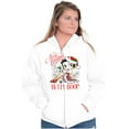 thumbnail image 1 of Betty Boop Merry Christmas Santa Zip Hoodie Sweatshirt Women Brisco Brands S, 1 of 1
