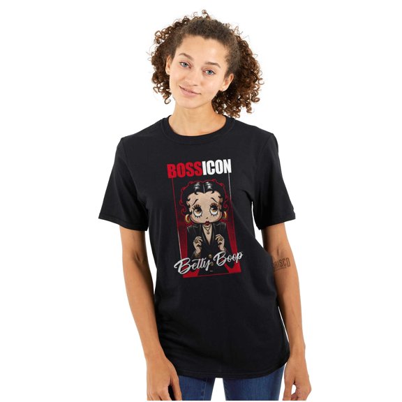 Betty Boop Mob Boss Icon Cartoon Women's Graphic T Shirt Tees Brisco Brands S