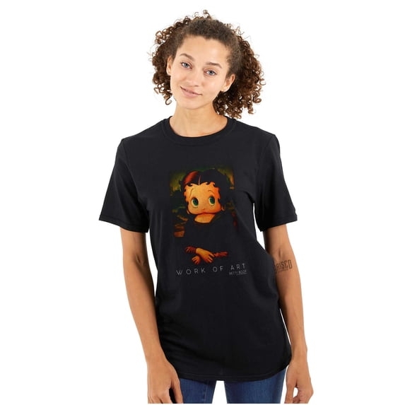 Betty Boop Modern Art Mona Lisa Women's Graphic T Shirt Tees Brisco Brands S