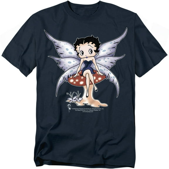 Betty Boop T-Shirt Mushroom Fairy Unisex Graphic Tee For Men & Women