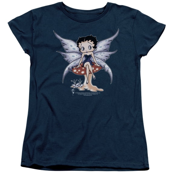 Betty Boop - Mushroom Fairy - Women's Short Sleeve Shirt - Large