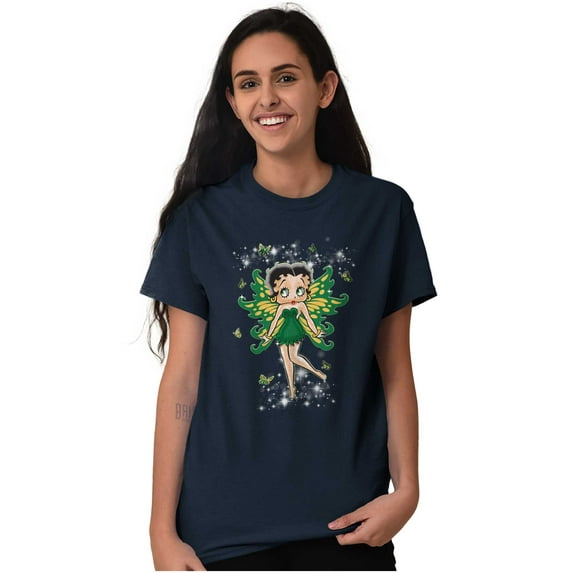 Betty Boop Mystical Fairy Wings Women Plus Size Graphic Tee Tees Brisco Brands 2X
