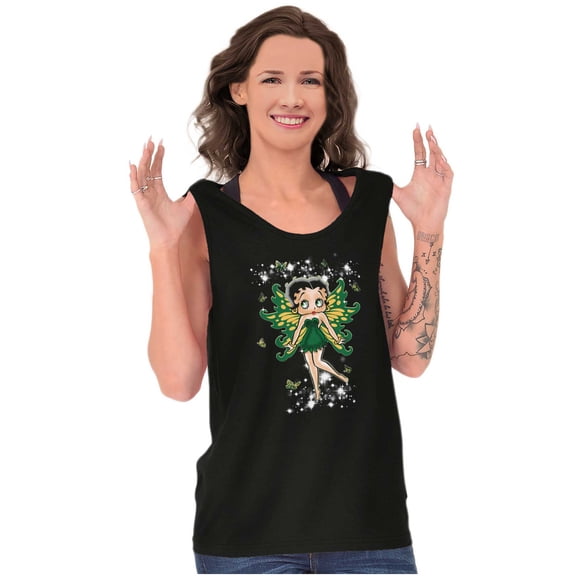 Betty Boop Mystical Fairy Wings Women Plus Size Tank Top Brisco Brands 2X