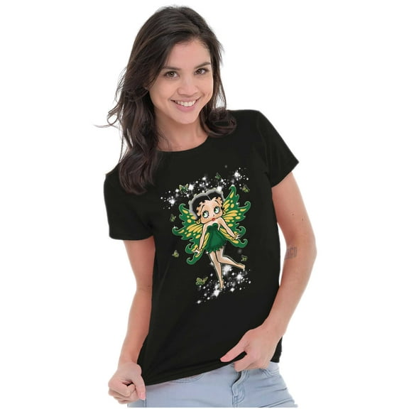 Betty Boop Mystical Fairy Wings Women's T Shirt Ladies Tee Brisco Brands L