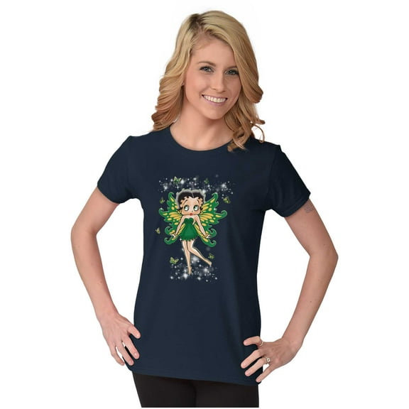Betty Boop Mystical Fairy Wings Women's T Shirt Ladies Tee Brisco Brands S