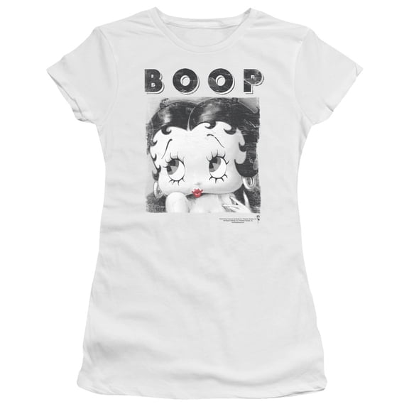 Betty Boop/Not Fade Away Juniors Short Sleeve Shirt