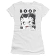 thumbnail image 1 of Betty Boop Not Fade Away S/S Junior Women's T-Shirt Sheer White, 1 of 2