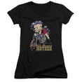thumbnail image 1 of Betty Boop Not Your Average Mother Junior Women's T-Shirt V-Neck Black, 1 of 1