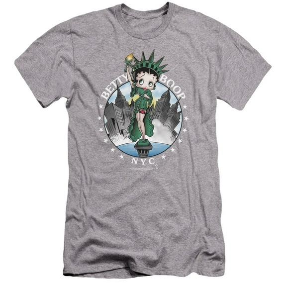 Betty Boop - Nyc - Premium Slim Fit Short Sleeve Shirt - Small