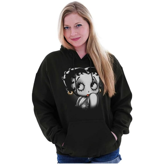 Betty Boop Old School Flapper Cartoon Hoodie Sweatshirt Women Brisco Brands S