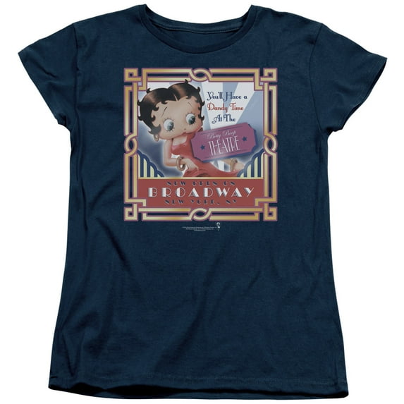 Betty Boop - On Broadway - Women's Short Sleeve Shirt - X-Large