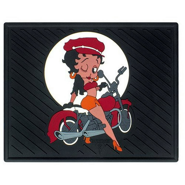 Betty Boop On Motorcycle Style Molded Utility Mat- 14