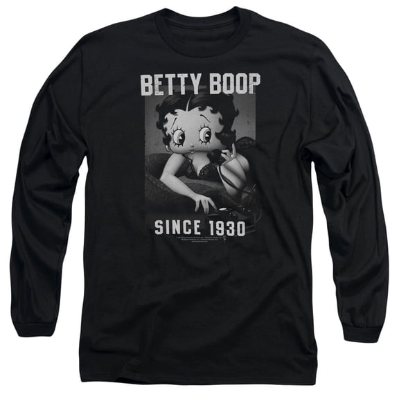 Betty Boop - On The Line - Long Sleeve Shirt - Large