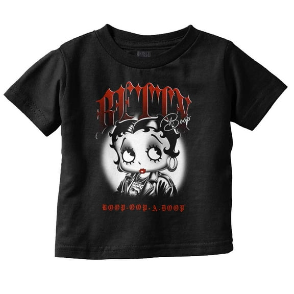 Betty Boop Oop a Doop Biker Cartoon Youth T Shirt Tee Girls Infant Toddler Brisco Brands 2T