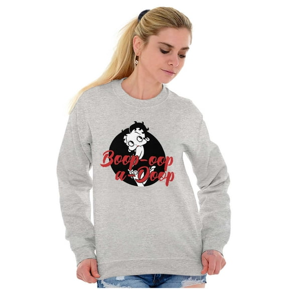 Betty Boop Oop a Doop Cute Cartoon Women Crewneck Sweatshirt Brisco Brands X