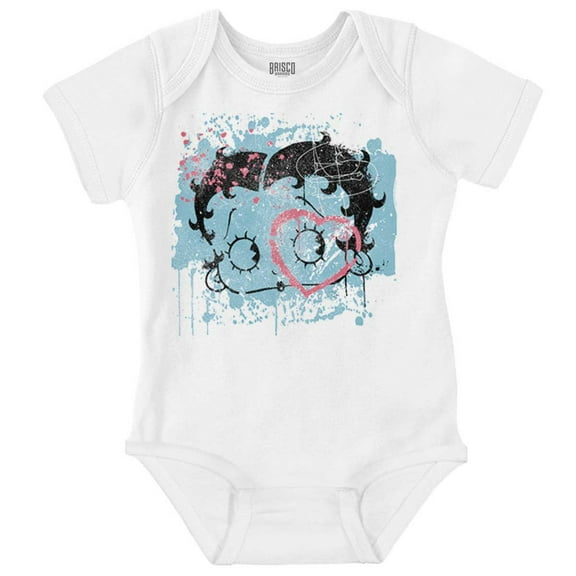 Betty Boop Paint Splatter Artistic Bodysuit Jumper Girls Infant Baby Brisco Brands 12M