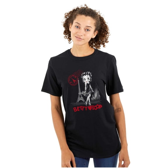 Betty Boop Paris Fashion Post Card Women's Graphic T Shirt Tees Brisco Brands S