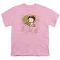 thumbnail image 1 of Betty Boop - Peace Love And Boop - Youth Short Sleeve Shirt - Large, 1 of 2