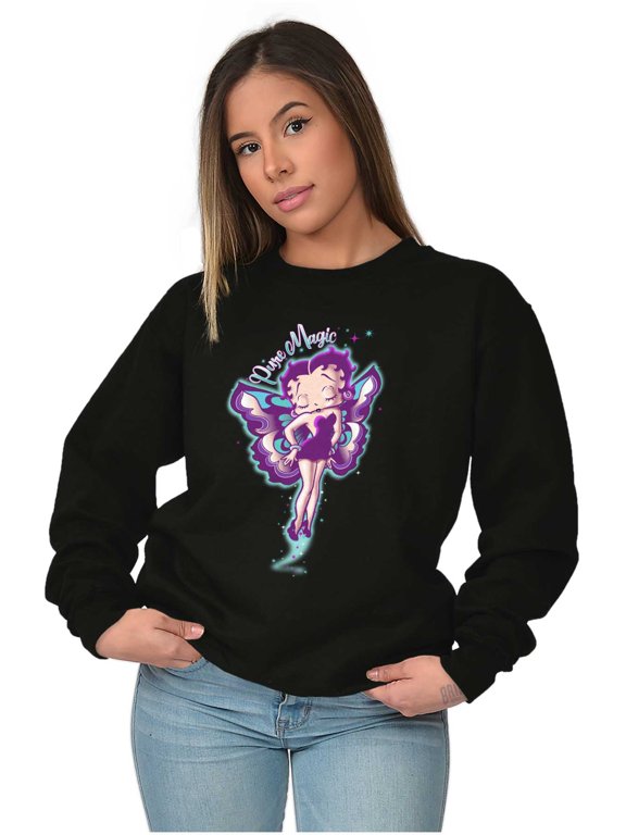 Pixie Magic Fairy Wings Women Crewneck Sweatshirt Brisco Brands S