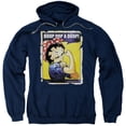 thumbnail image 1 of Betty Boop Men's  Power Hooded Sweatshirt Navy, 1 of 2