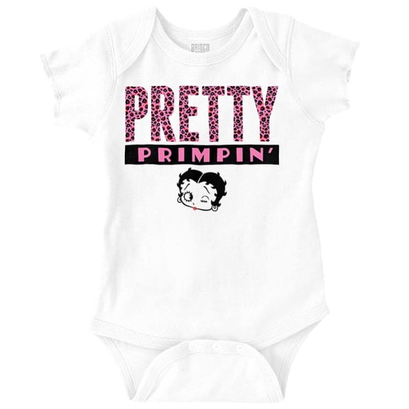 Betty Boop Pretty Girly Cutie Cute Bodysuit Jumper Girls Infant Baby Brisco Brands NB