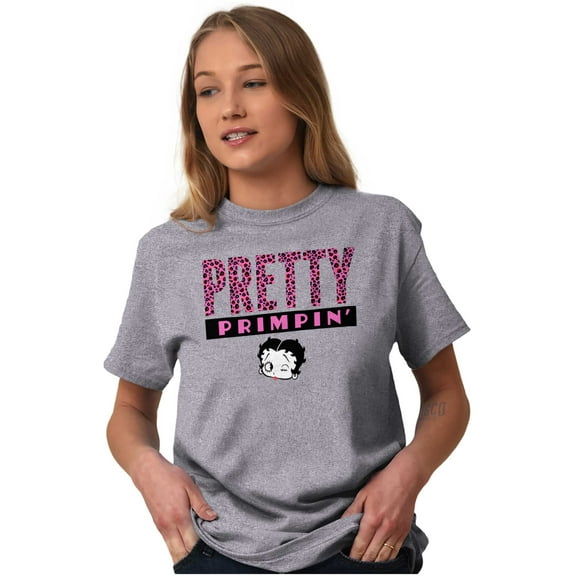 Betty Boop Pretty Girly Cutie Cute Women's Graphic T Shirt Tees Brisco Brands S