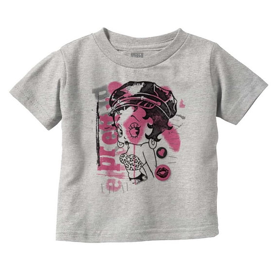 Betty Boop Pretty Punk Paint Splatter Youth T Shirt Tee Girls Infant Toddler Brisco Brands 3T
