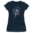thumbnail image 1 of Betty Boop Proud Betty S/S Junior Women's T-Shirt Sheer Navy, 1 of 2