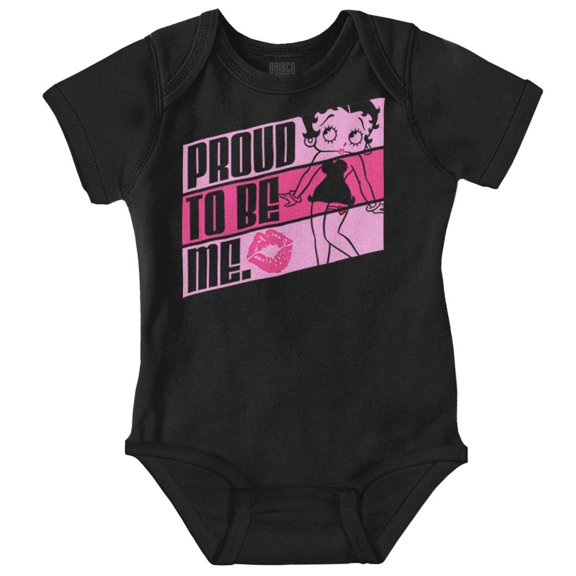 Betty Boop Proud to Be Me Confidence Bodysuit Jumper Girls Infant Baby Brisco Brands 24M